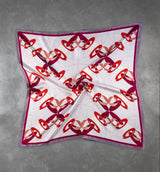 DWAEP Dreamy Rings silk scarf shown folded