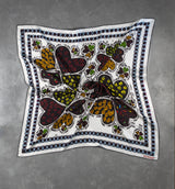 DWAEP Hearts and Shades silk scarf shown folded