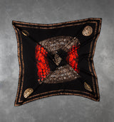 DWAEP Heritage silk scarf shown folded