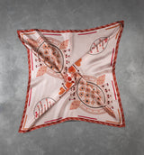 DWAEP Mood silk scarf shown folded