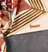 DWAEP Naming the name silk scarf print and edge detail